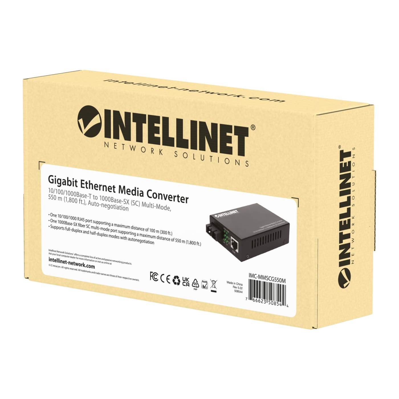 Intellinet Gigabit Ethernet Media Converter (508544)