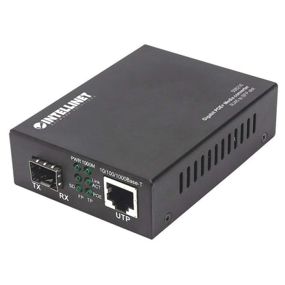 Intellinet 508216 Gigabit PoE+ Media Converter