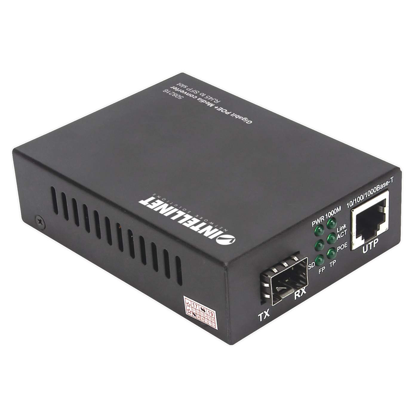 Gigabit PoE+ Media Converter