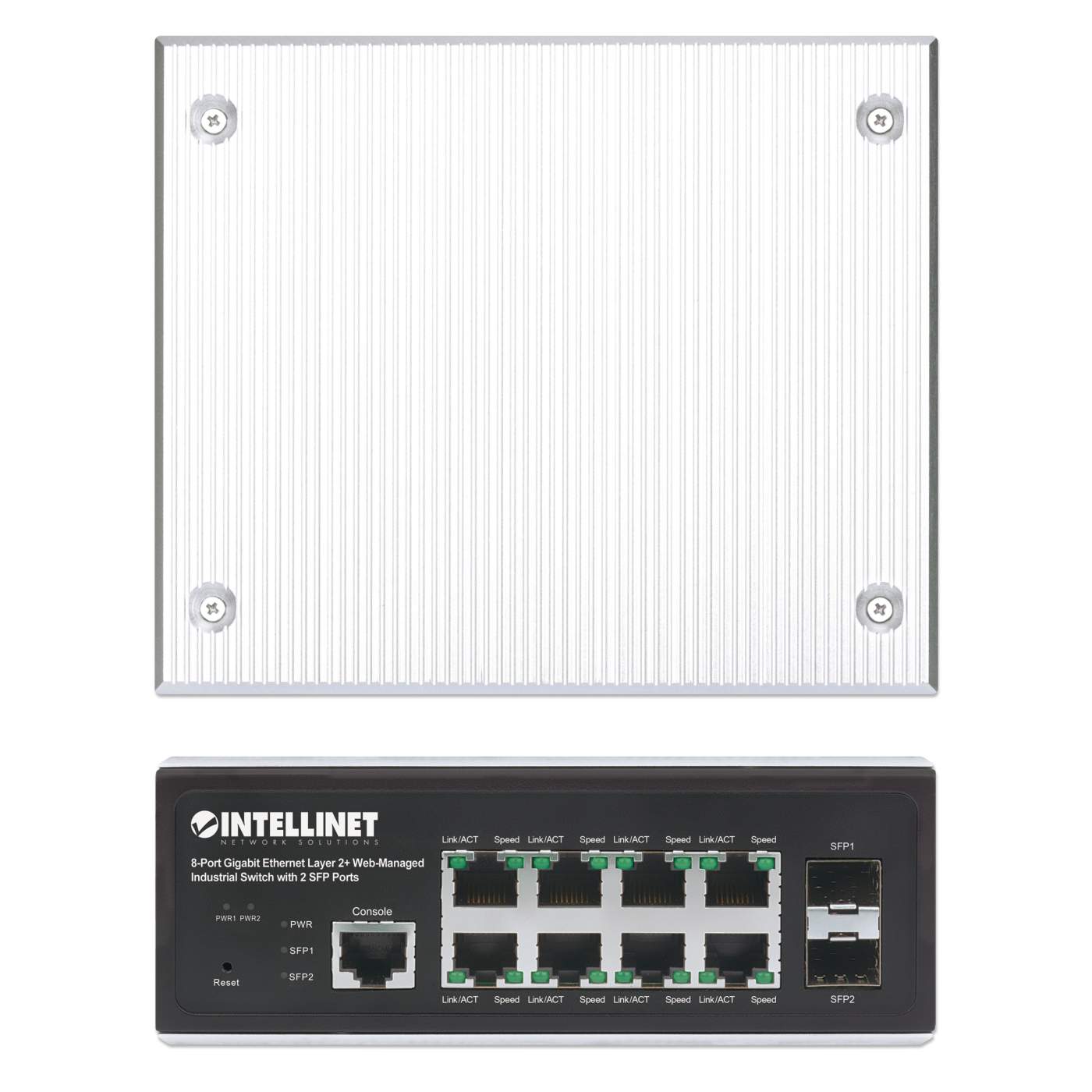8 Port 10G SFP+ L2+ Managed Ethernet Switch, Multi Gigabit Network Switch,  Ethernet Splitter High Speed, Ethernet Hub, Metal Housing