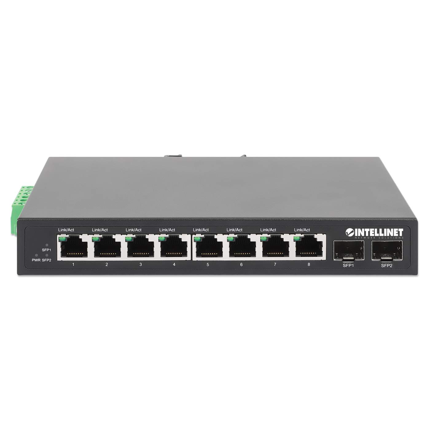 Industrial 8-Port Gigabit Ethernet Switch with 2 SFP Ports Image 4