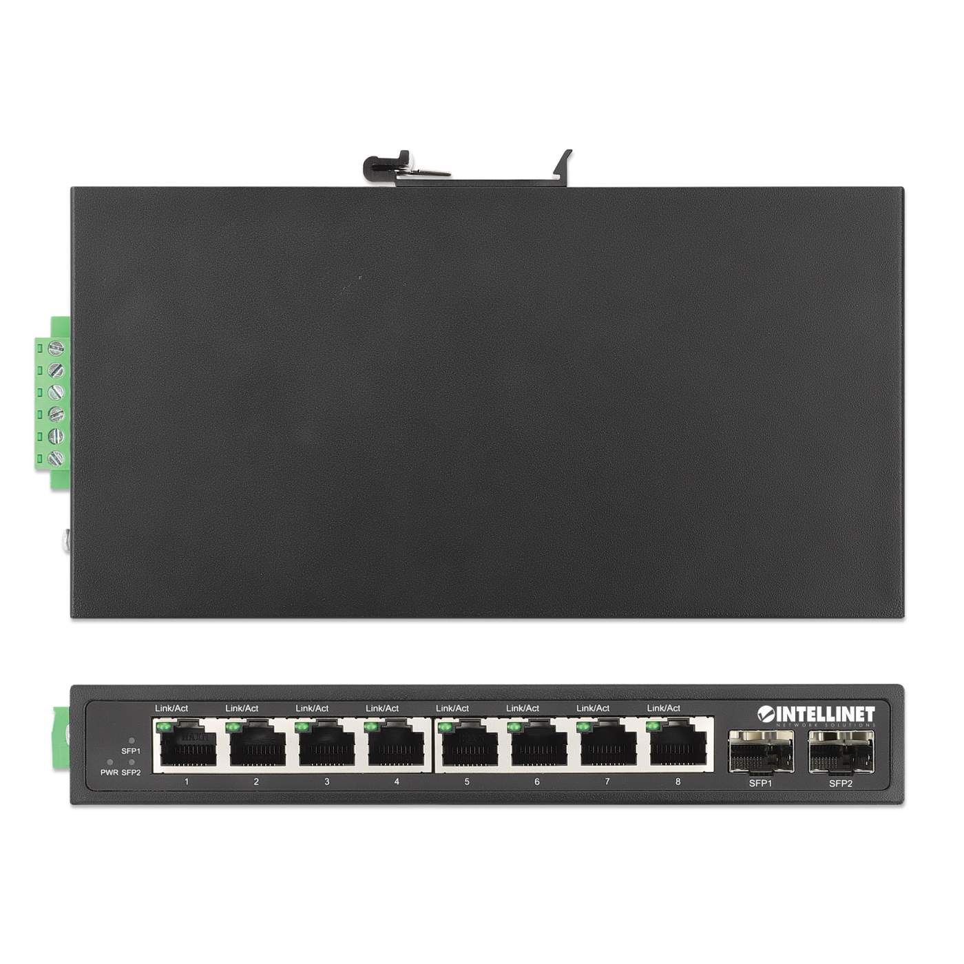 Intellinet Industrial 4-Port GbE PoE++ Switch w/ 2 SFP Ports (508995)