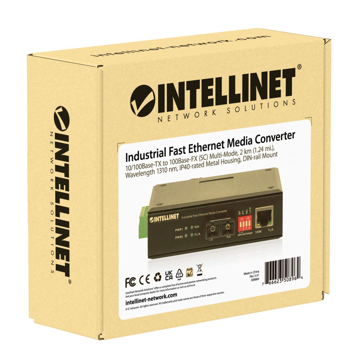 Industrial Fast Ethernet Media Converter Packaging Image 2