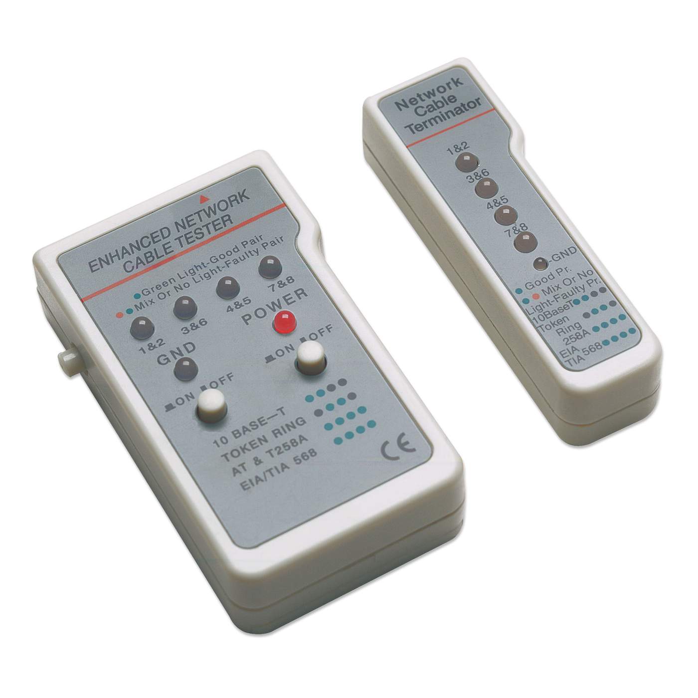 Testeur de câble 4 en 1 (RJ11 / RJ 45 / BNC / USB) (351911)