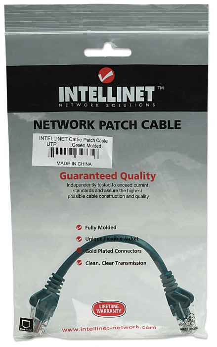 Network Cable, Cat5e, UTP Packaging Image 2