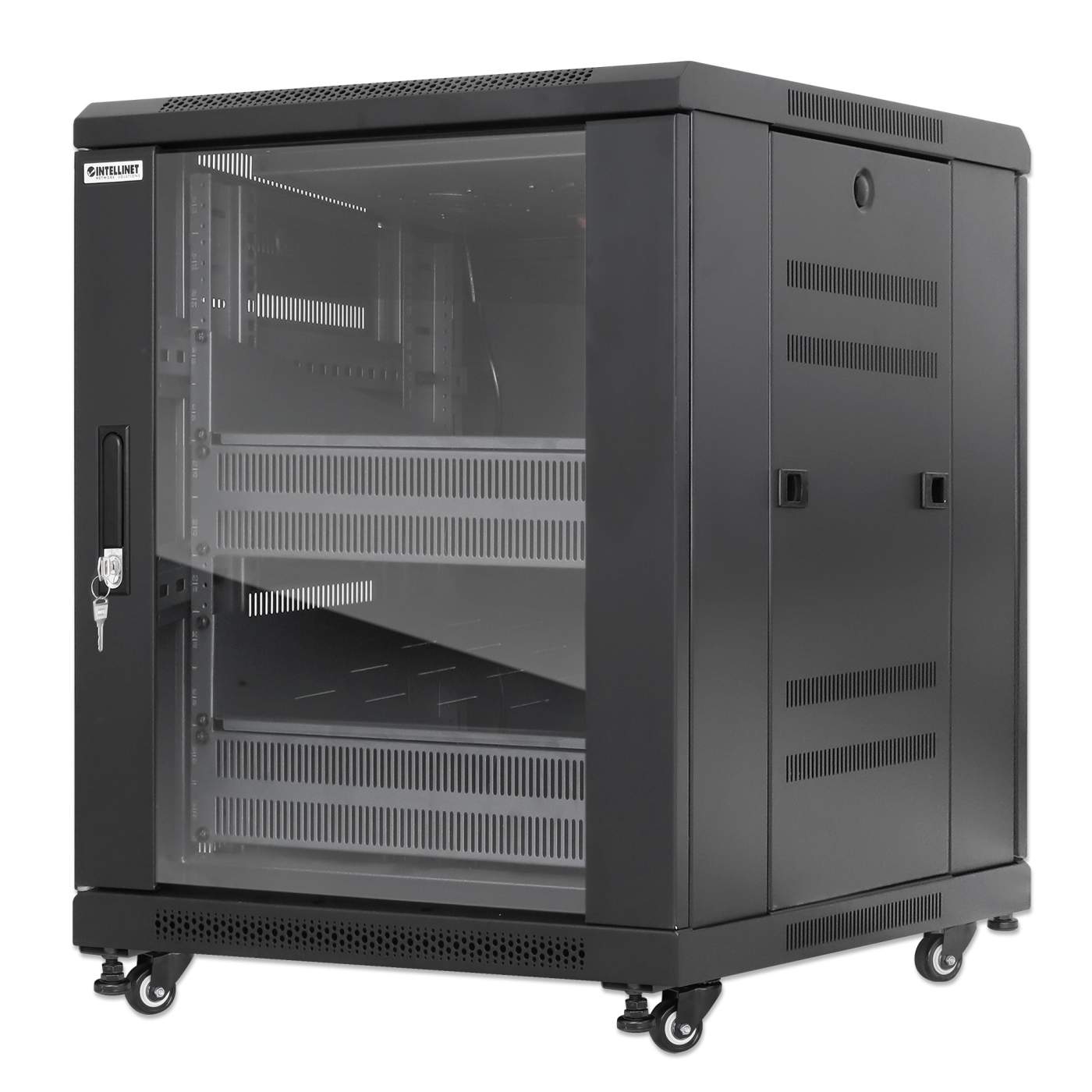 Pro Line Network Cabinet with Integrated Fans, 12U Image 1