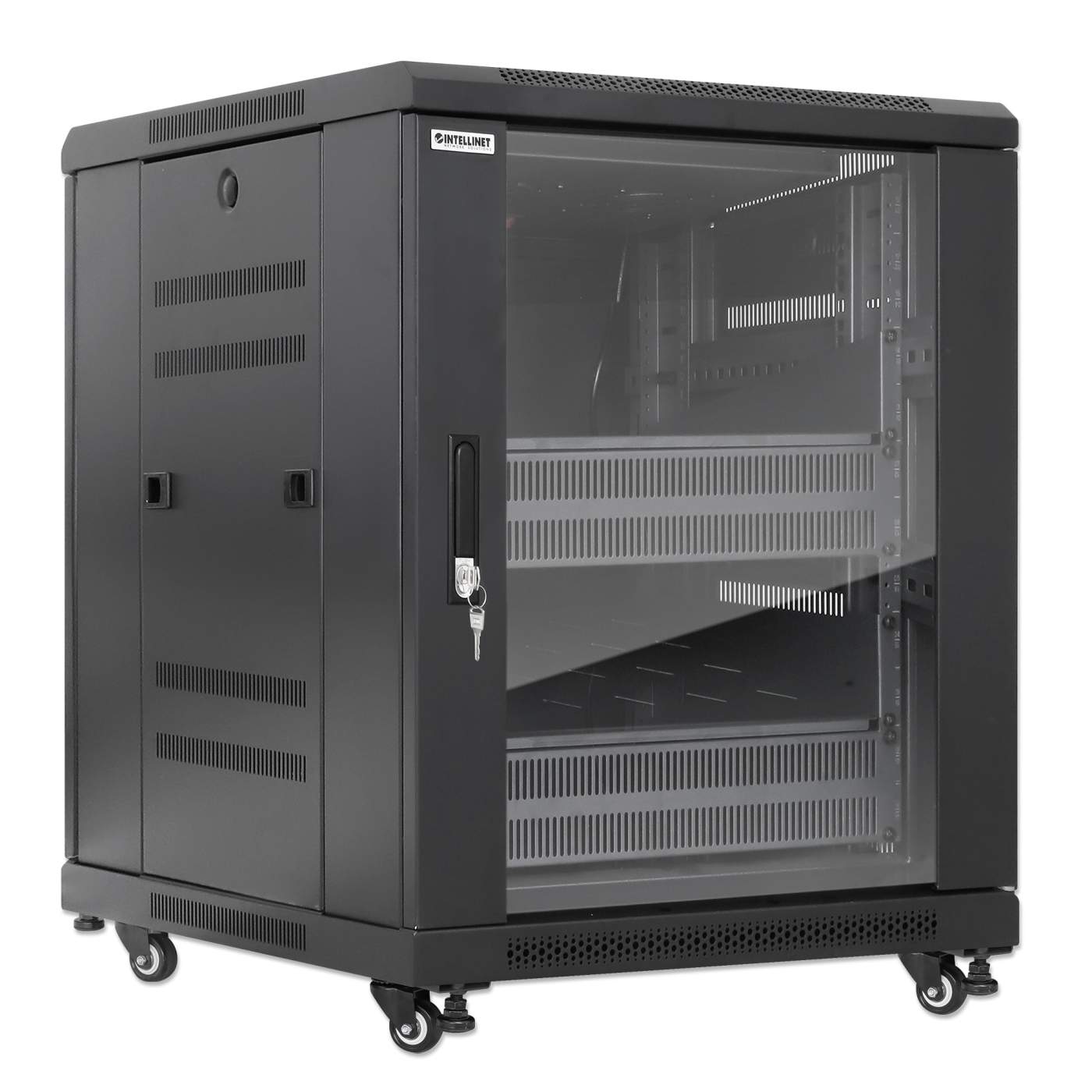 Pro Line Network Cabinet with Integrated Fans, 12U Image 2