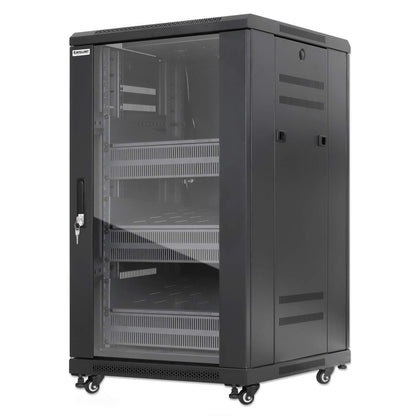 Pro Line Network Cabinet with Integrated Fans, 18U Image 1