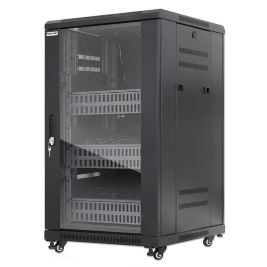 Pro Line Network Cabinet with Integrated Fans, 18U Image 1