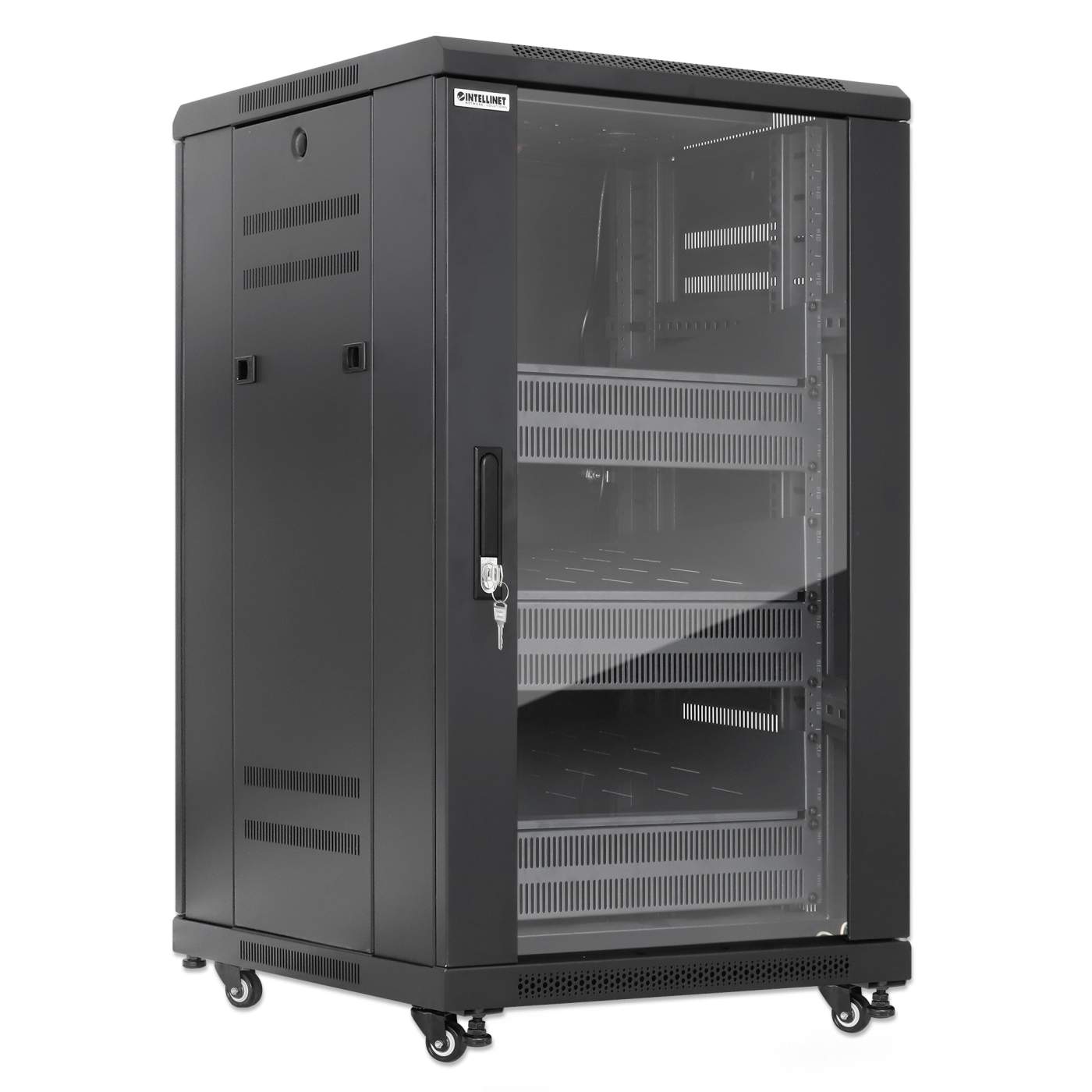 Pro Line Network Cabinet with Integrated Fans, 18U Image 2