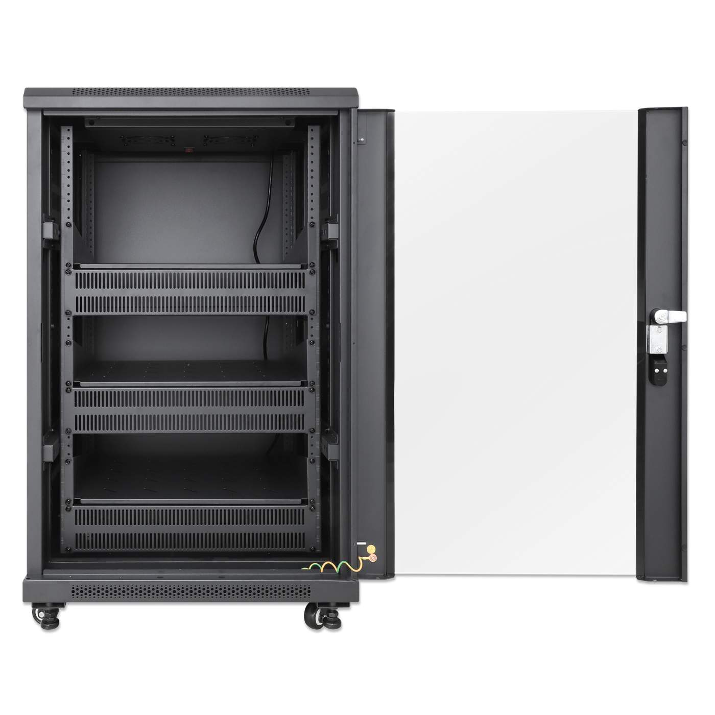 Pro Line Network Cabinet with Integrated Fans, 18U Image 4