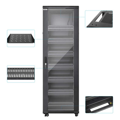 Pro Line Network Cabinet with Integrated Fans, 38U Image 8